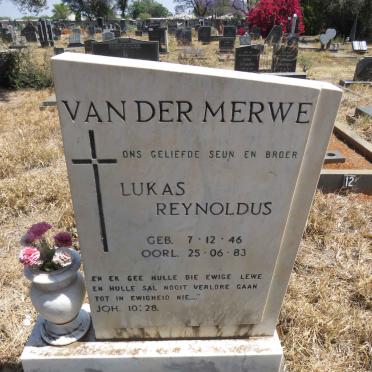 MERWE Lukas Reynoldus, van der 1946-1983
