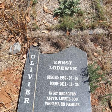 OLIVIER Ernst Lodewyk 1959-2011