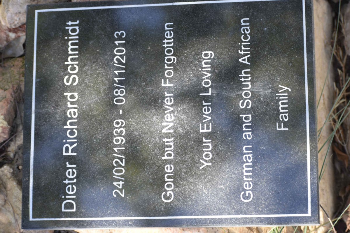 SCHMIDT Dieter Richard 1939-2013
