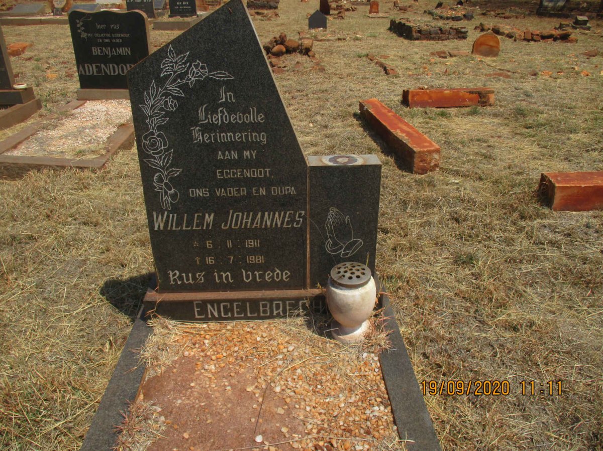 ENGELBRECHT Willem Johannes 1911-1981