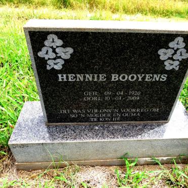 BOOYENS Hennie 1920-2009