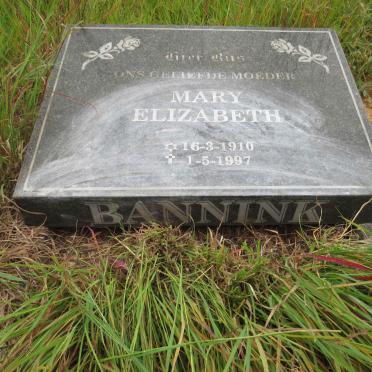 BANNINK Mary Elizabeth 1910-1997