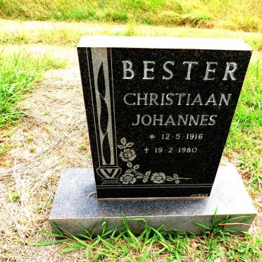 BESTER Christiaan Johannes 1916-1980