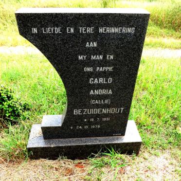 BEZUIDENHOUT Carlo Andria 1931-1979