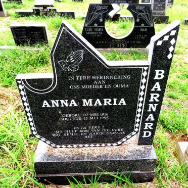 BARNARD Anna Maria 1916-1996