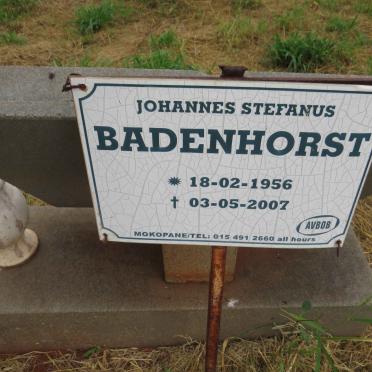 BADENHORST Johannes Stefanus 1956-2007