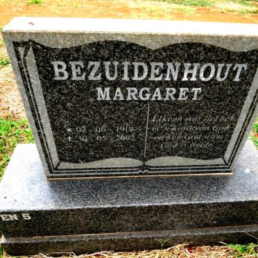 BEZUIDENHOUT Margaret 1919-2002