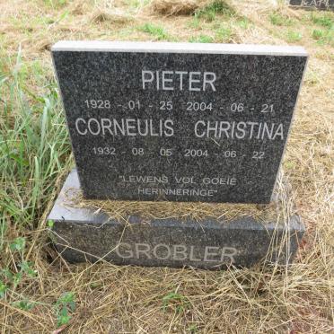 GROBLER Pieter 1928-2004 & Corneulis Christina 1932-2004