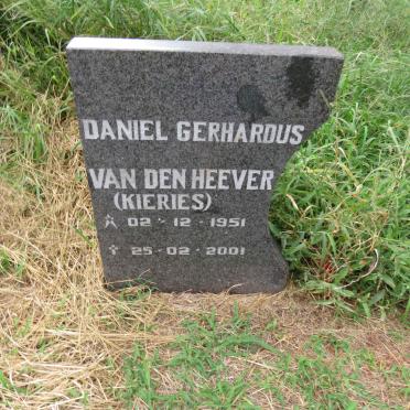 HEEVER Daniel Gerhardus, van den 1951-2001