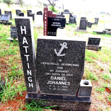 HATTINGH Daniel Johannes 1929-1985