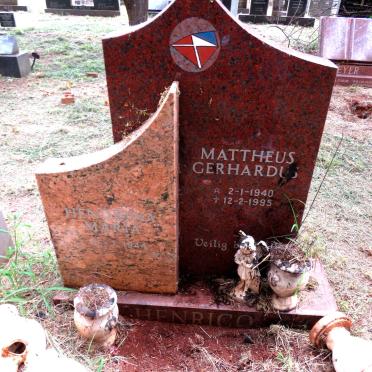 HENRICO Mattheus Gerhardus 1940-1995 & Hendrika Maria 1944-