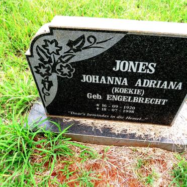 JONES Johanna Adriena nee ENGELBRECHT 1920-1998
