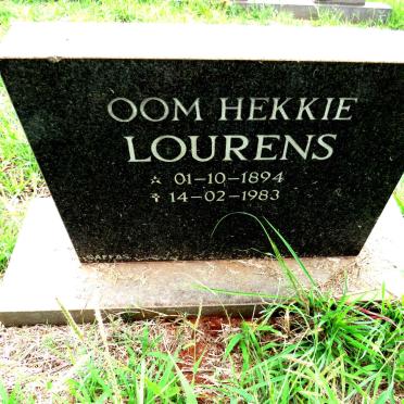 LOURENS Hekkie 1894-1983