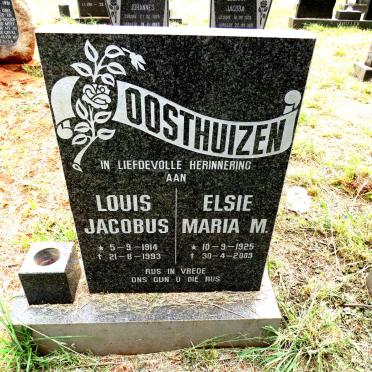 OOSTHUIZEN Louis Jacobus 1914-1993 & Elsie Maria M. 1925-2009