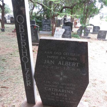 OBERHOLZER Jan Albert 1928-1993 & Catharina Maria 1933-1997