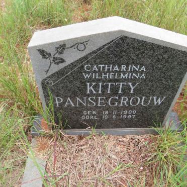 PANSEGROUW Catharina Wilhelmina 1900-1997