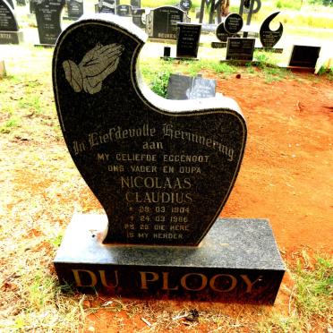 PLOOY Nicolaas Claudius, du 1904-1986