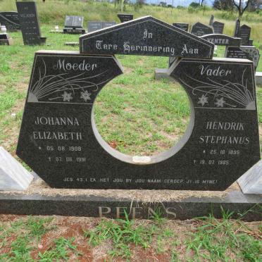 PEENS Hendrik Stephanus 1895-1985 & Johanna Elizabeth 1908-1991