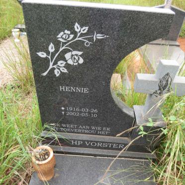 VORSTER Hennie 1916-2002