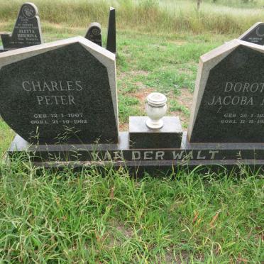 WALT Charles Peter, van der 1907-1982 & Dorothea Jacoba Maria 1910-1980