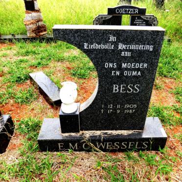 WESSELS E.M.C. 1905-1987