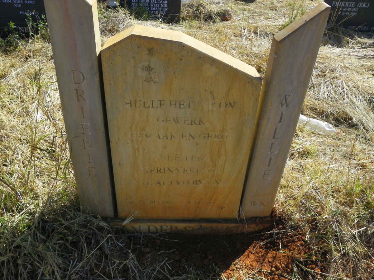 SCHYFF Willie, van der 1916-2001 & Driekie 1914-2001 _1