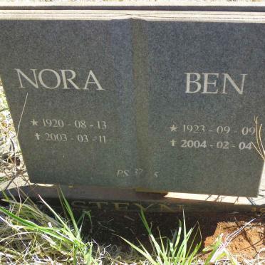 STEYN Ben 1923-2004 & Nora 1920-2003