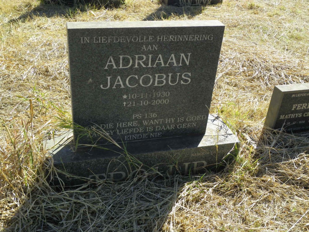 TROLLIP Adriaan Jacobus 1930-2000
