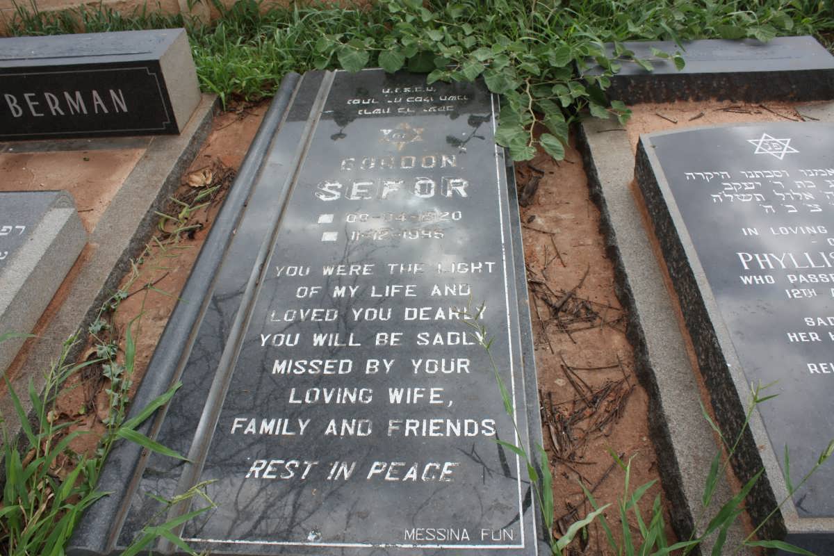 SEFOR Gordon 1920-1995