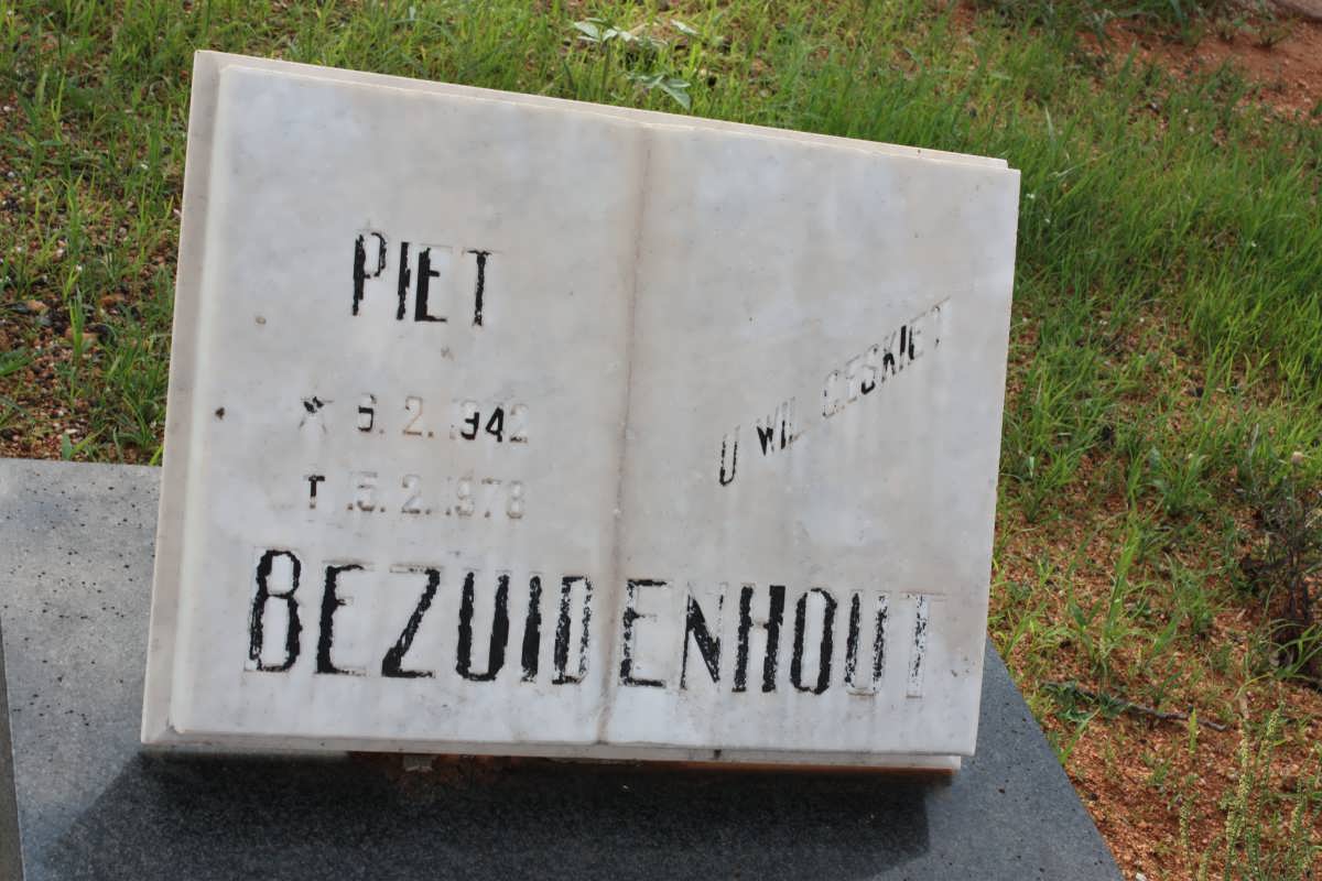 BEZUIDENHOUT Piet 1942-1978