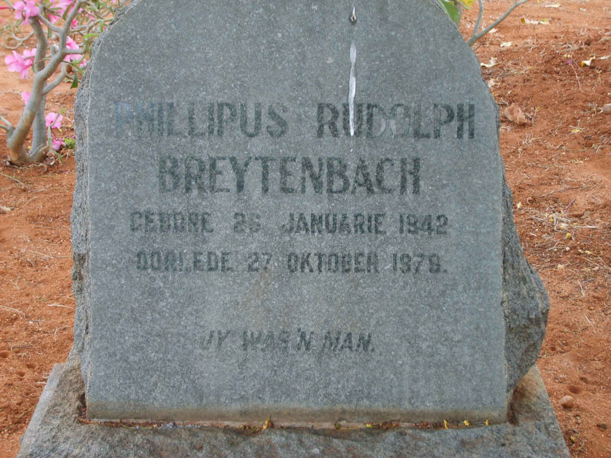 BREYTENBACH Phillipus Rudolph 1942-1979