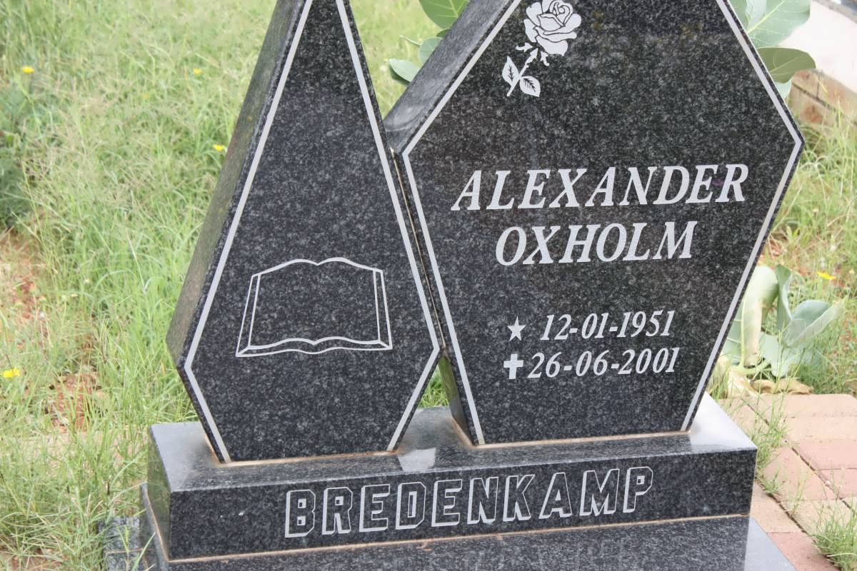 BREDENKAMP Alexander Oxholm 1951-2001