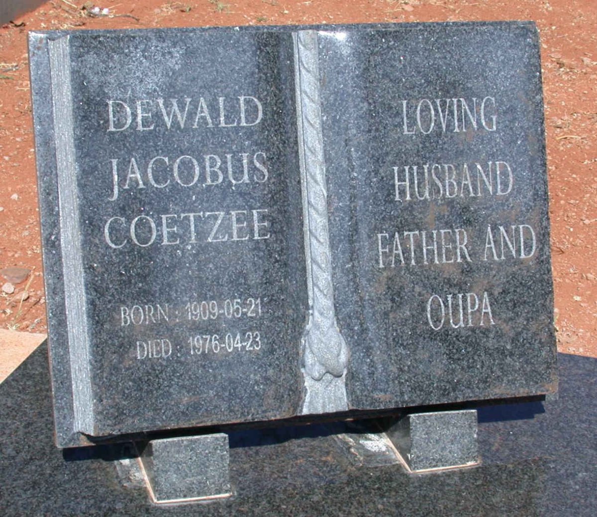 COETZEE Dewald Jacobus 1909-1976