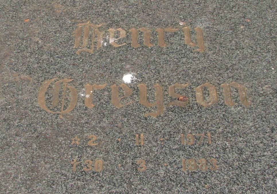 GREYSON Henry 1971-1983