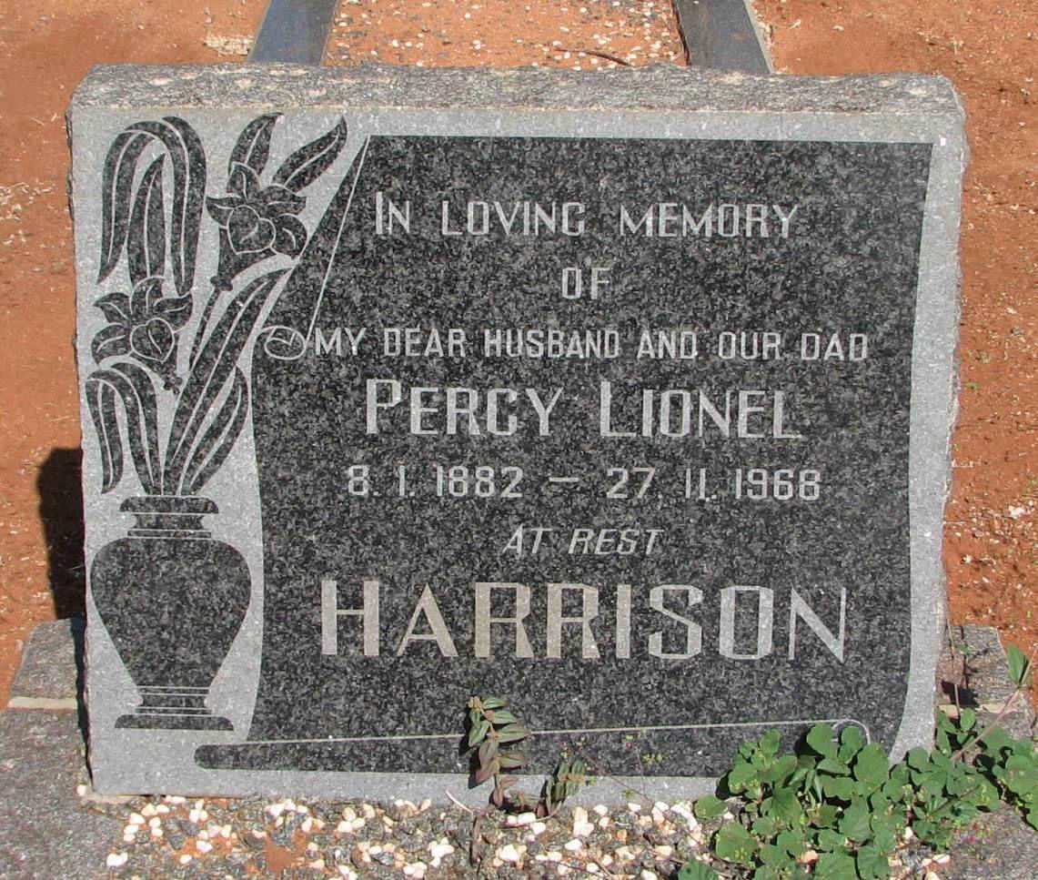 HARRISON Percy Lionel 1882-1968