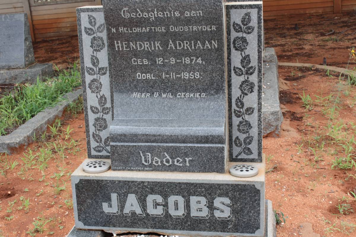 JACOBS Hendrik Adriaan 1874-1958