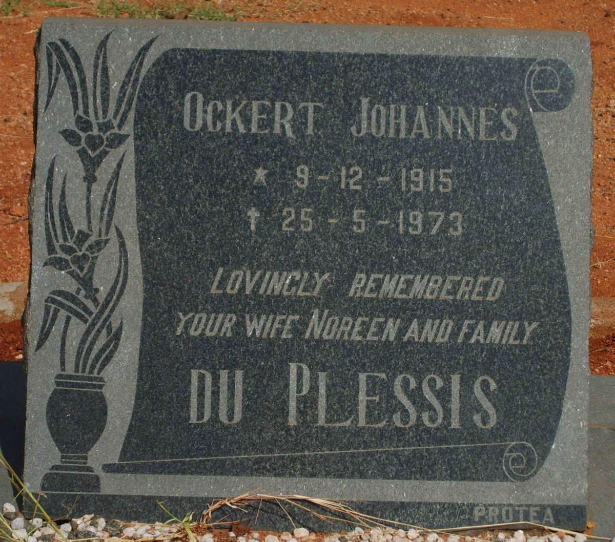 PLESSIS Ockert Johannes, du 1915-1973
