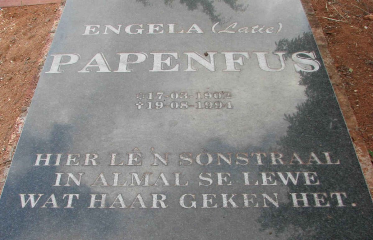 PAPENFUS Engela 1902-1994