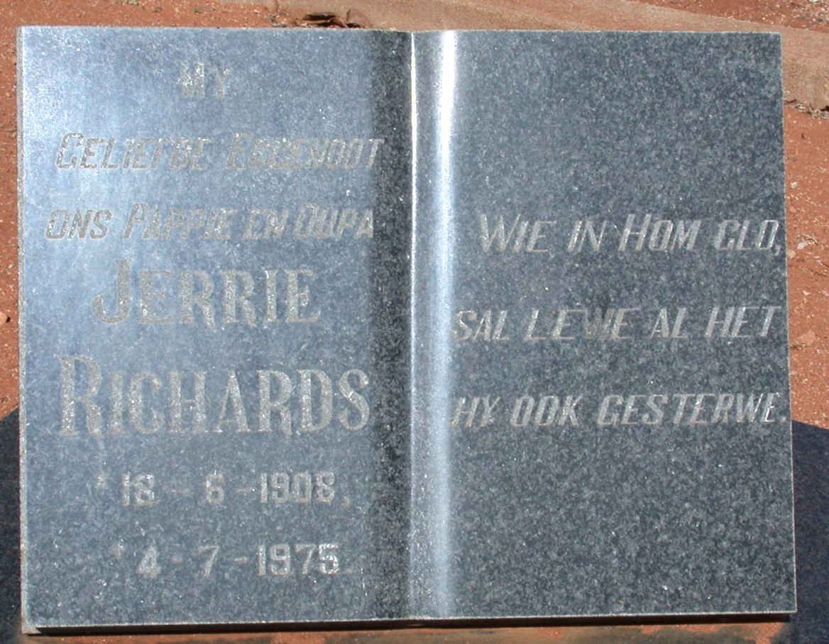 RICHARDS Jerrie 1908-1975