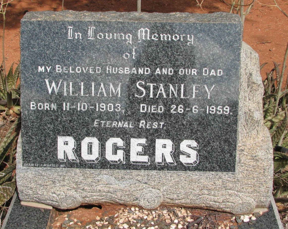 ROGERS William Stanley 1903-1959