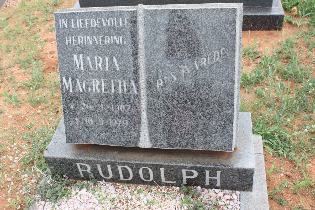 RUDOLPH Maria Magretha 1907-1979