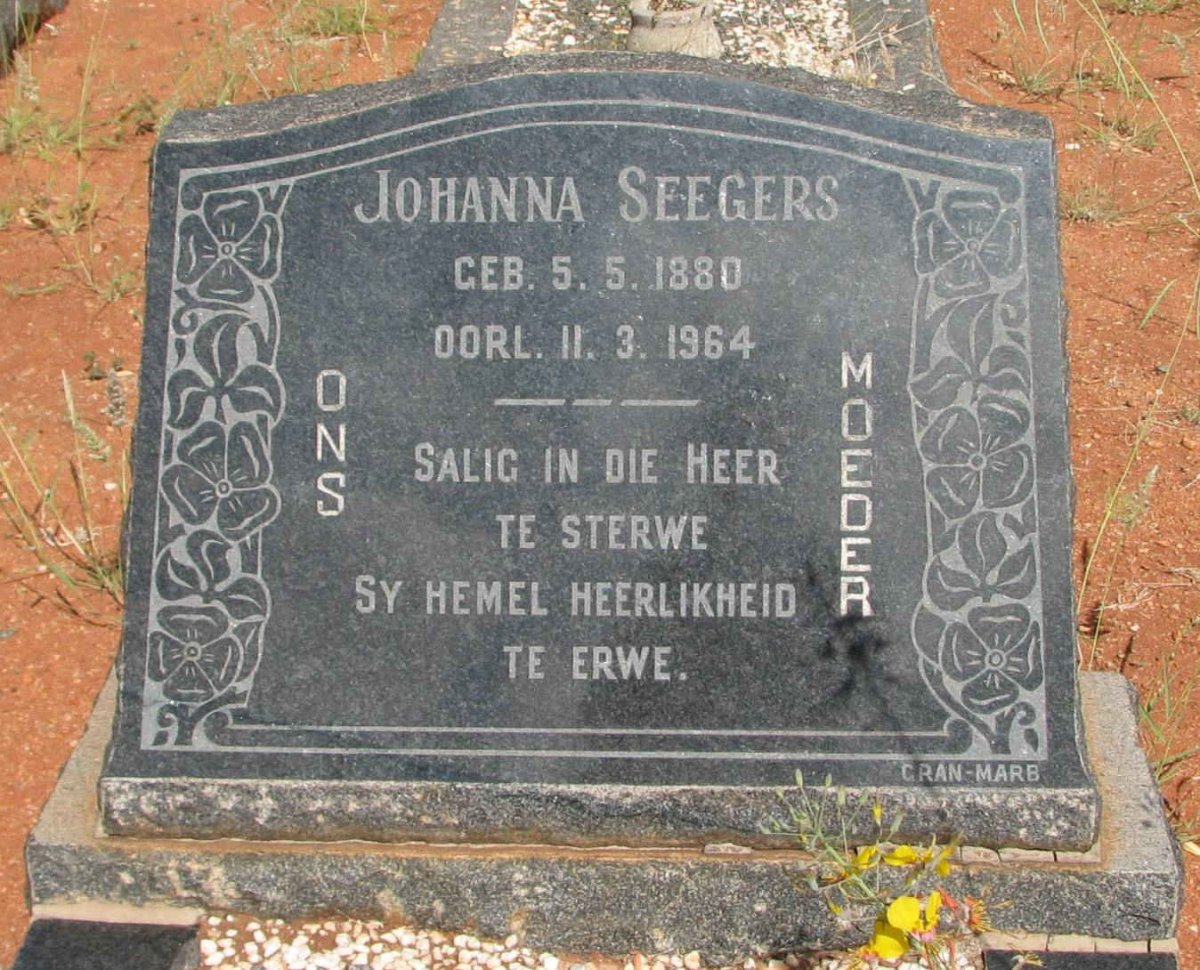 SEEGERS Johanna 1880-1964