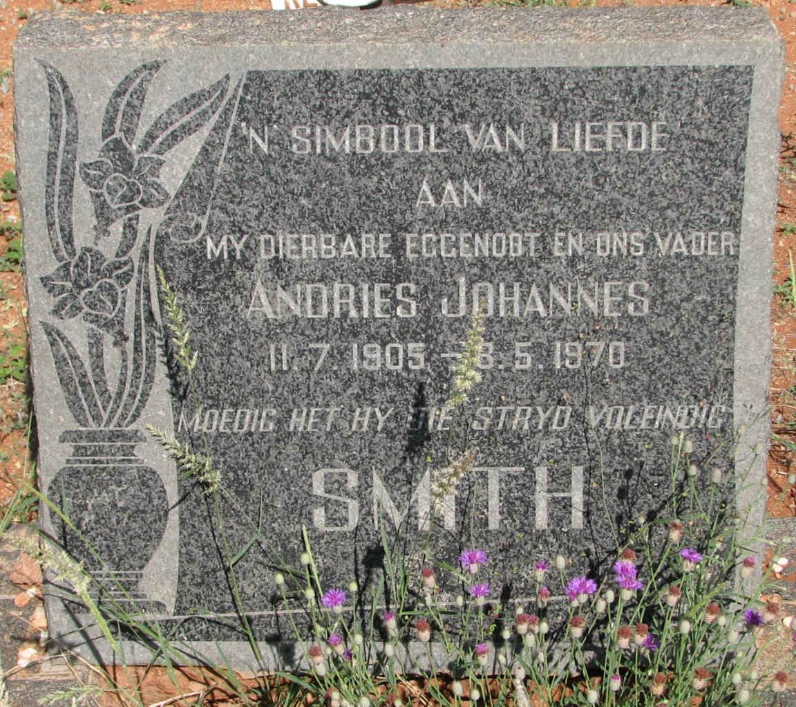 SMITH Andries Johannes 1905-1970