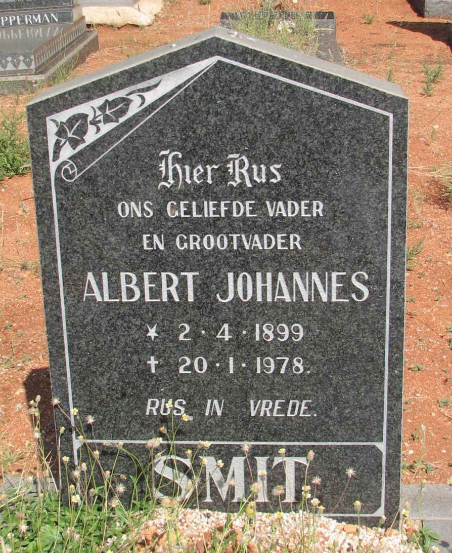 SMIT Albert Johannes 1899-1978