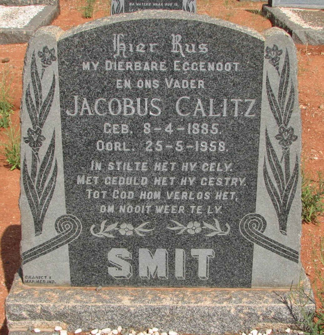 SMIT Jacobus Calitz 1885-1958