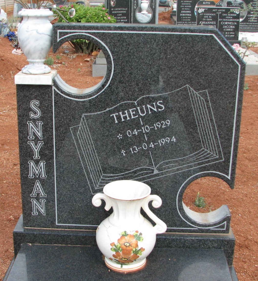 SNYMAN Theuns 1929-1994