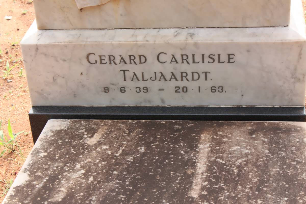 TALJAARDT Gerard Carlisle 1939-1963