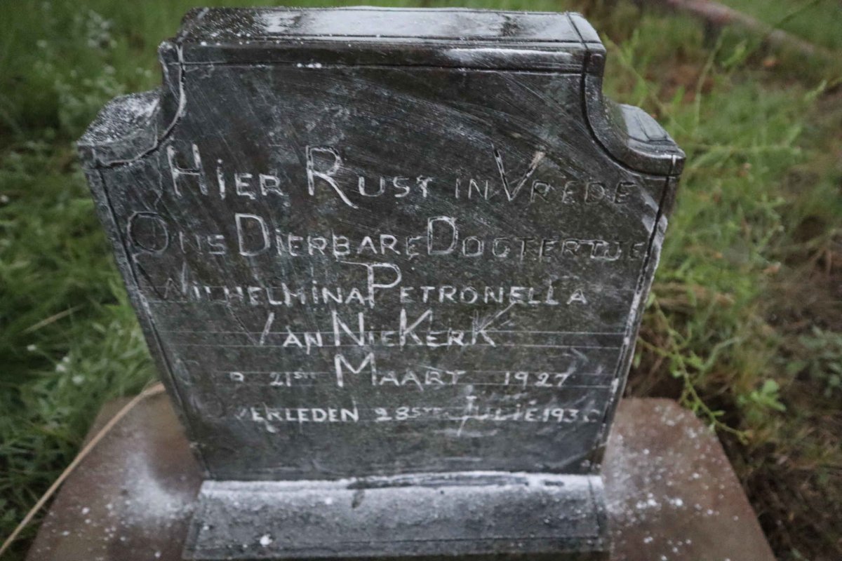 NIEKERK Wilhelmina Petronella, van1927-1930