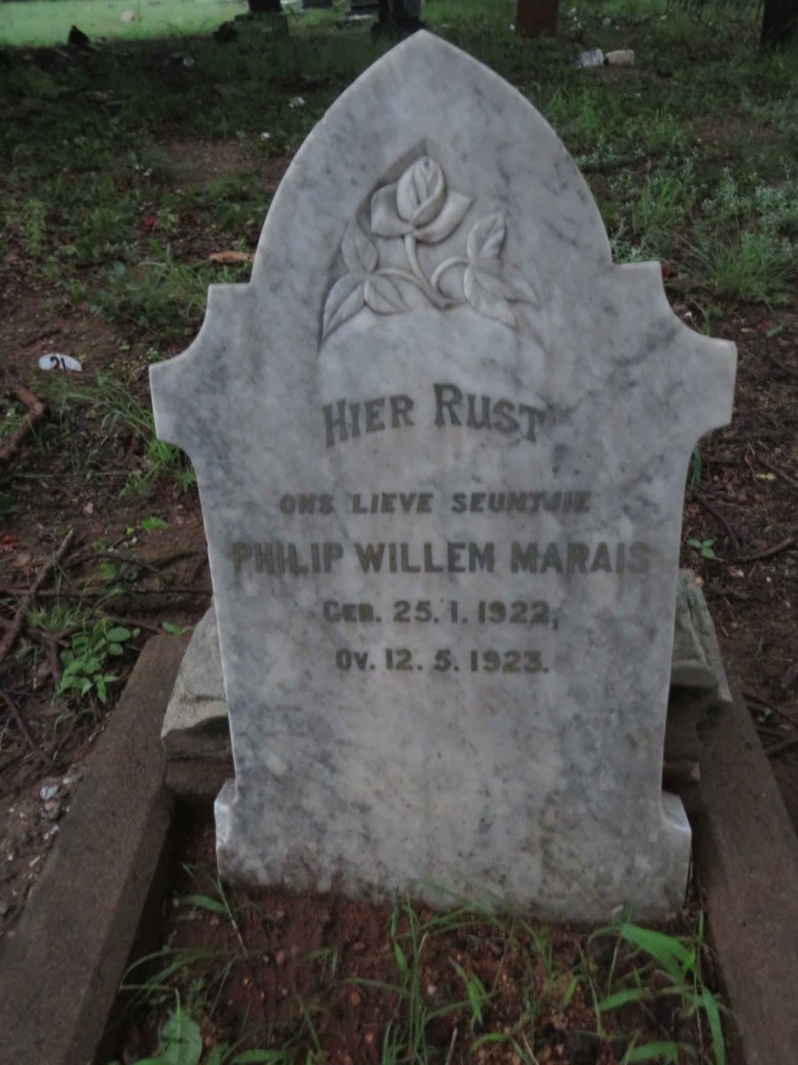 MARAIS Philip Willem 1922-1923
