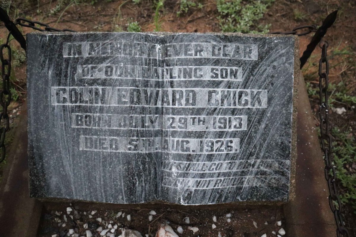 CHICK Colin Edward 1913-1926